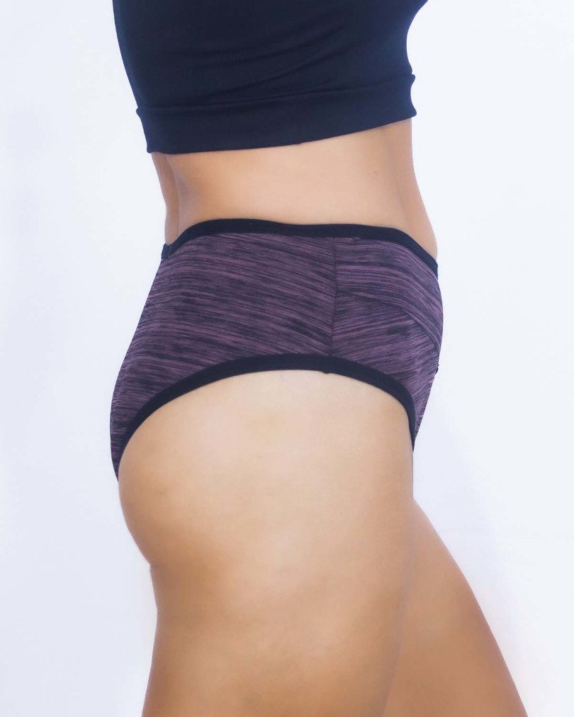 Calcinha-Hot Pant Cintura Alta Listrada Fitness-M G GG - Lilás-img-0002-810x1013