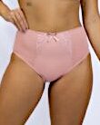 Calcinha-Borboleta-Hot-Pant-Cintura-Alta-Detalhe-em-Renda-no-Meio-e-Laço-M G GG - Rosa-img-0001