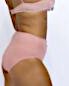 Calcinha-Borboleta-Hot-Pant-Cintura-Alta-Detalhe-em-Renda-no-Meio-e-Laço-M G GG - Rosa-img-0003