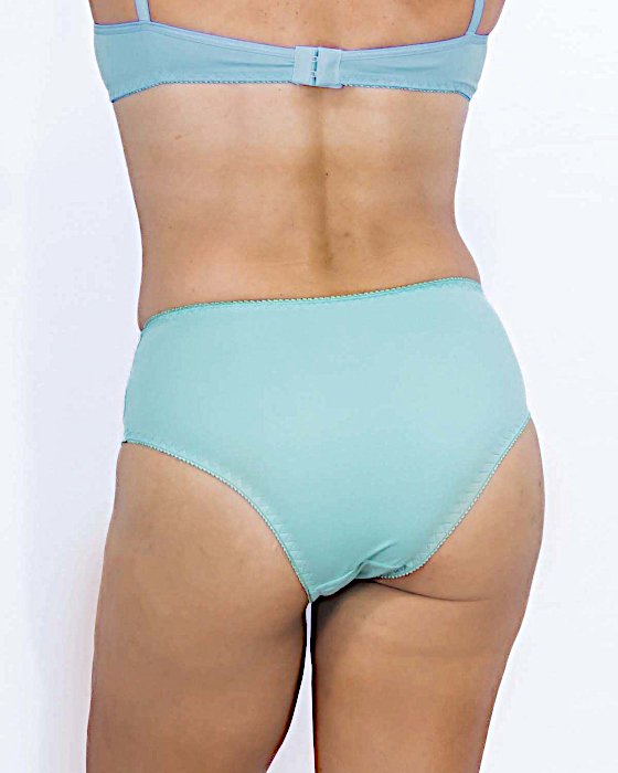 Calcinha Tangão com Renda Sobreposta-M G GG - Verde Água-img-0002